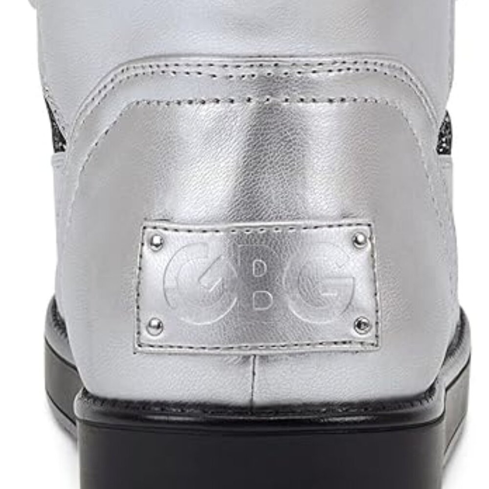 GBG by Guess Sparkle Aylan Boots Silver/Black Sz 5.5 - Picture 10 of 10